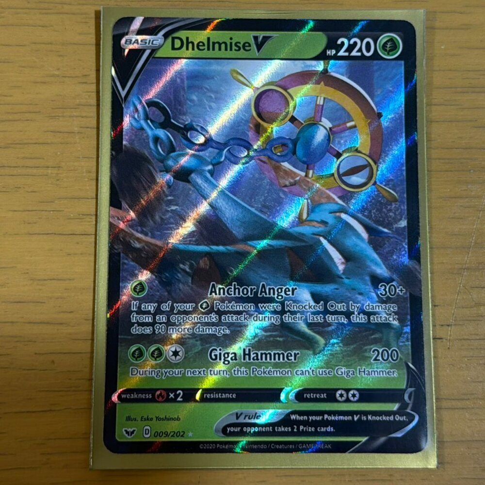 Pokémon Dhelmise V Card - SWSH01: Sword & Shield Base Set (SWSH01)